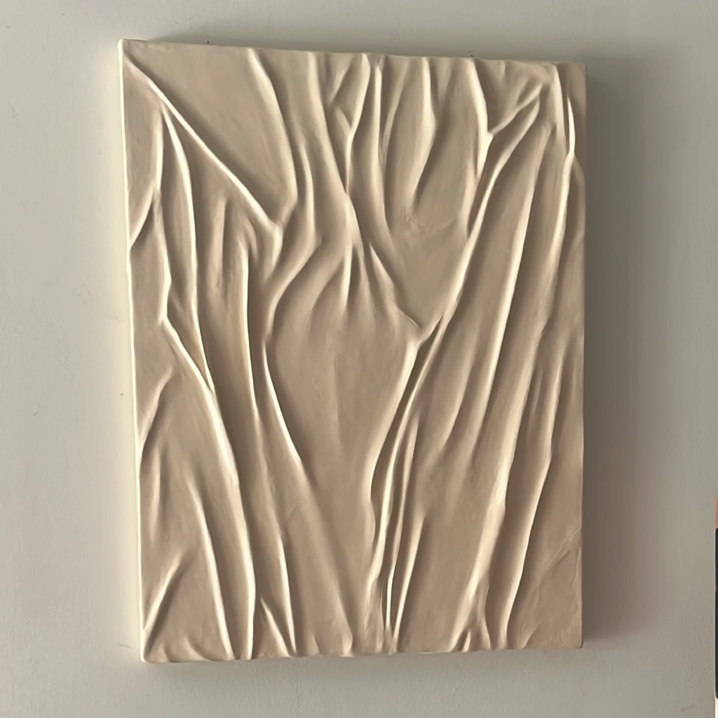 El Diluvio | Relieve de pared con lienzo maleado